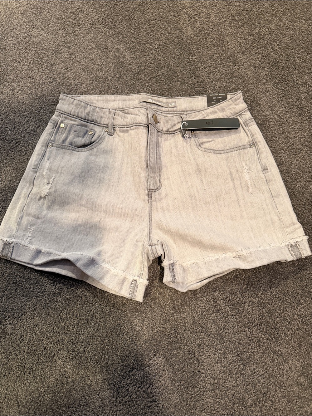 TRACTR Light Gray Denim Women’s Shorts